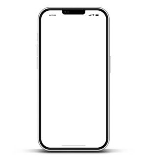 Realistic smartphone mockup. Mobile phone vector with isolated on white background. Device front view. 3D mobile phone with shadow. Realistic, high quality smart phone mockup for ui ux presentation.